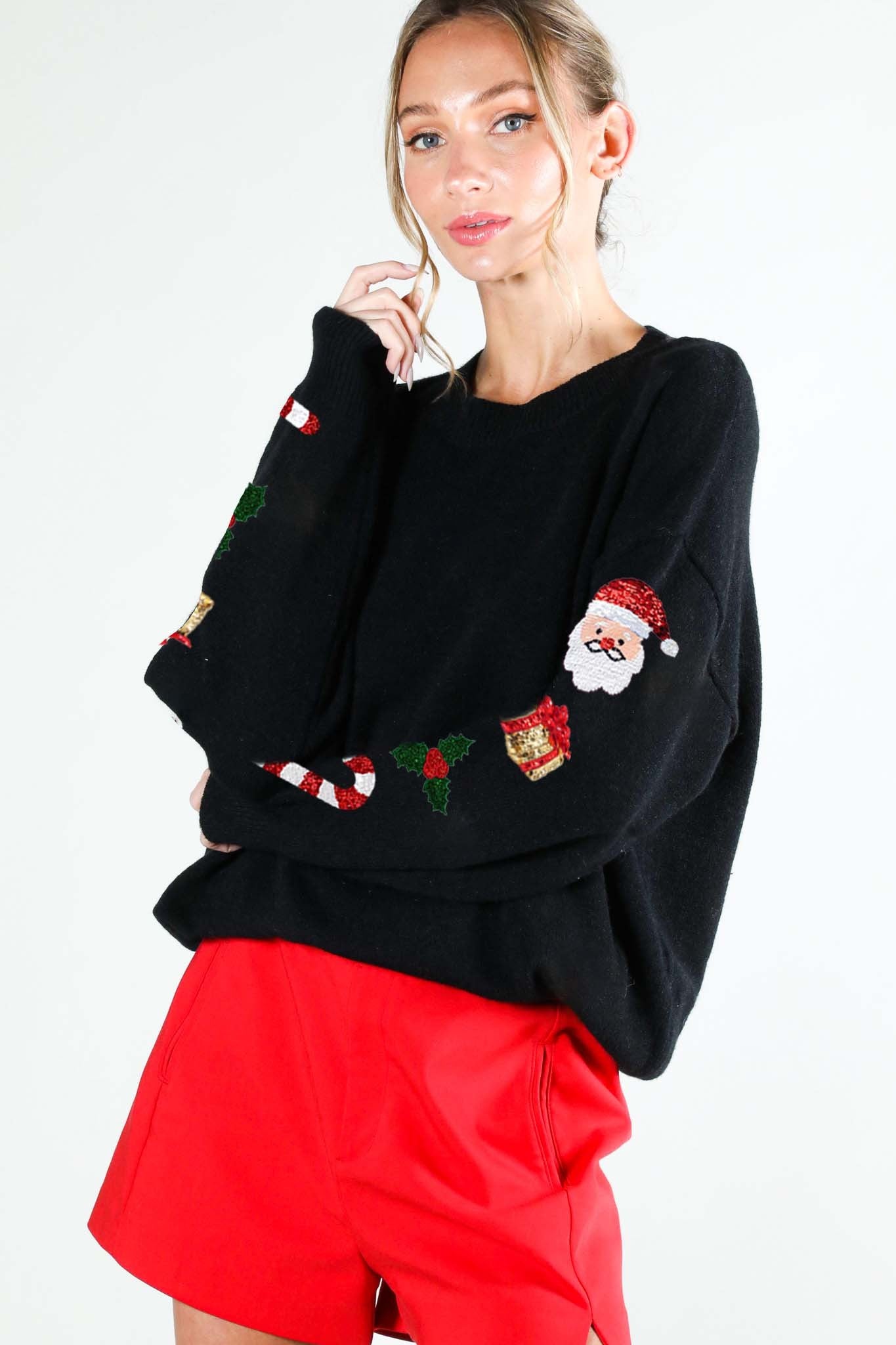Christmas Sequin Detail Sweater