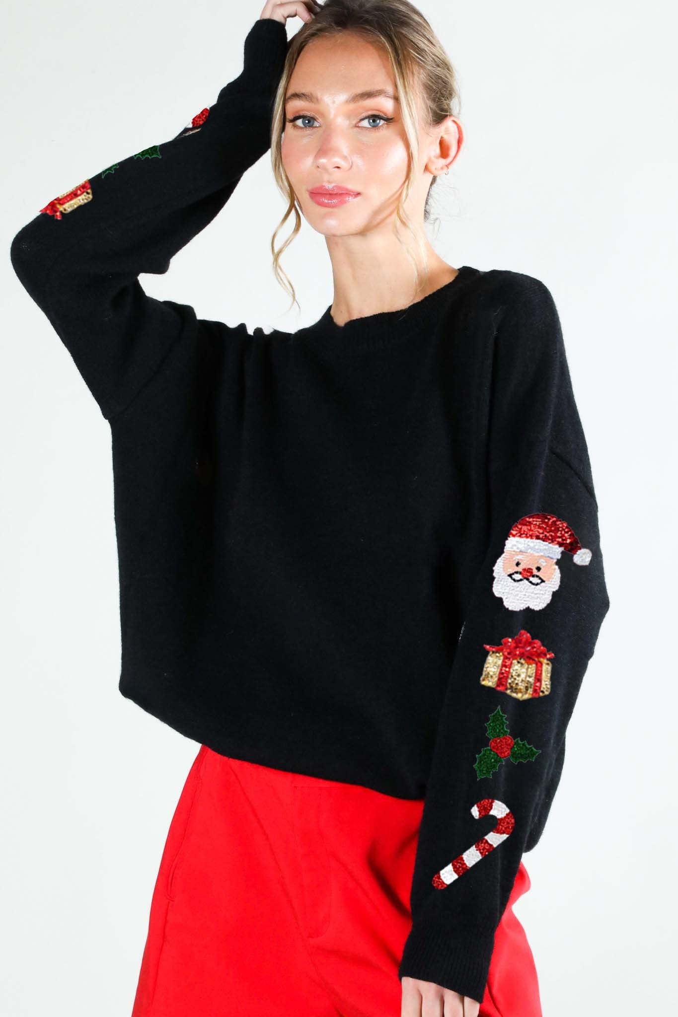 Christmas Sequin Detail Sweater