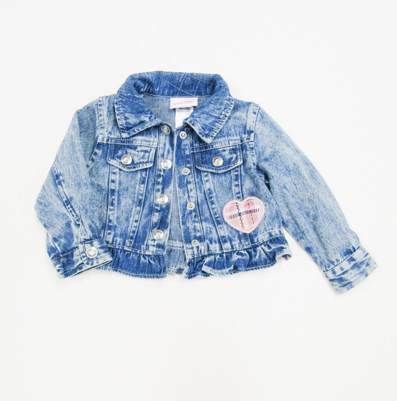 Toddler Girl Plaid Dress Denim Jacket Set