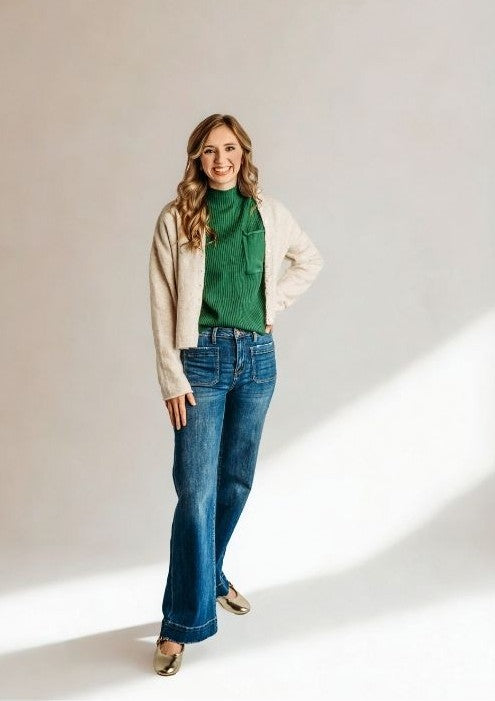 Button Down Cream Cardigan