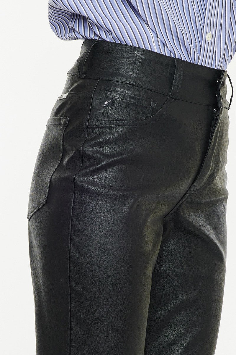 KanCan Leather Crop Pants