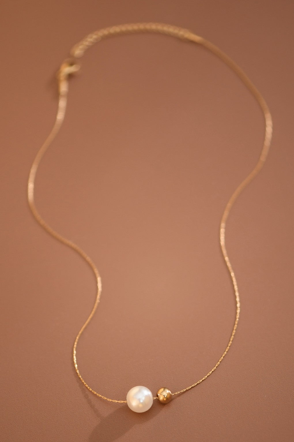 Pearl and Gold Bead Necklace