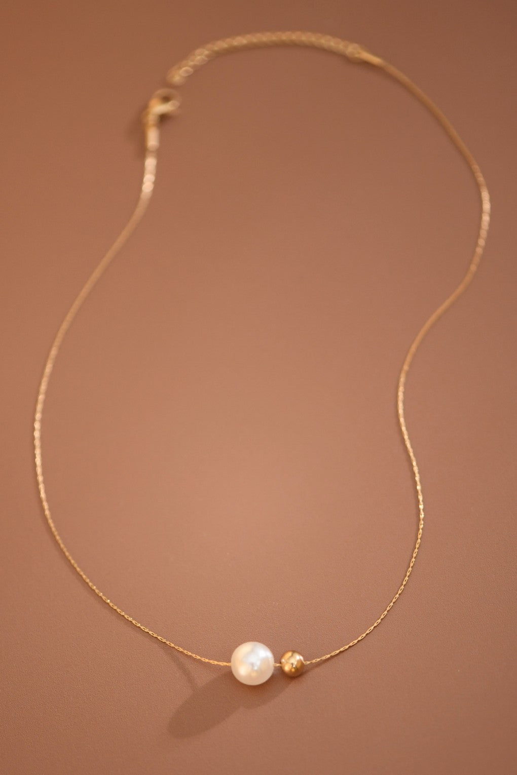 Pearl and Gold Bead Necklace