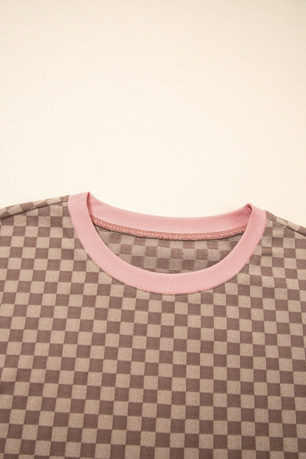 Checkered Sweatshirt 2 Piece Set