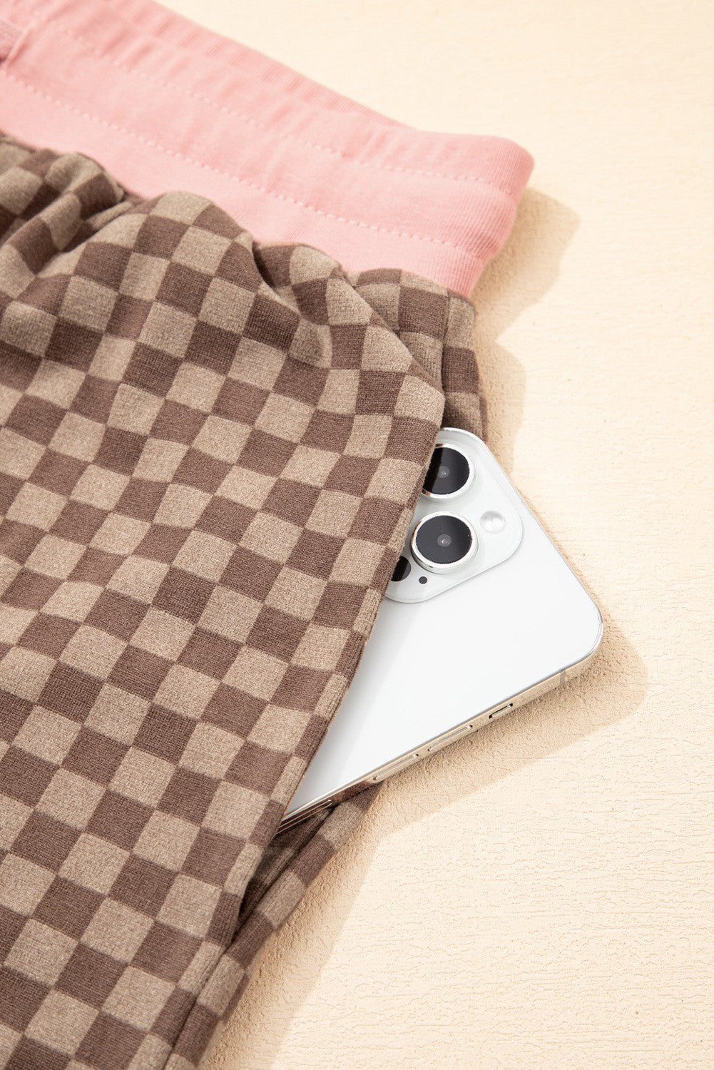 Checkered Sweatshirt 2 Piece Set