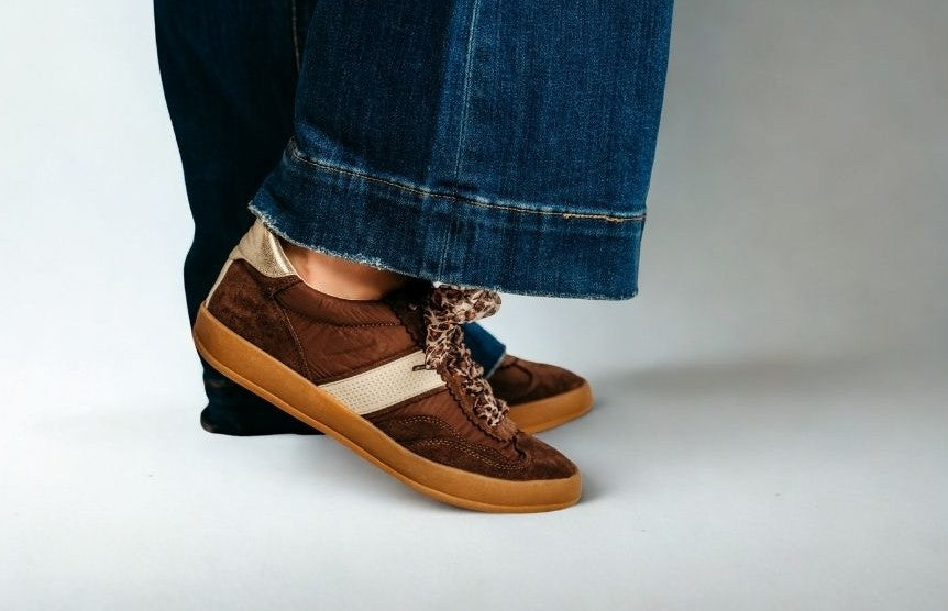 Brown Cheetah Print Sneakers