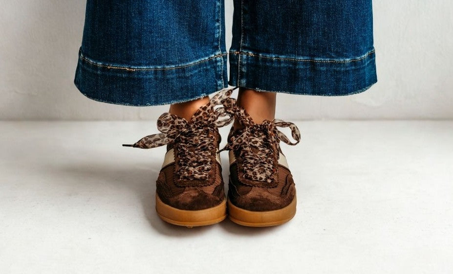 Brown Cheetah Print Sneakers