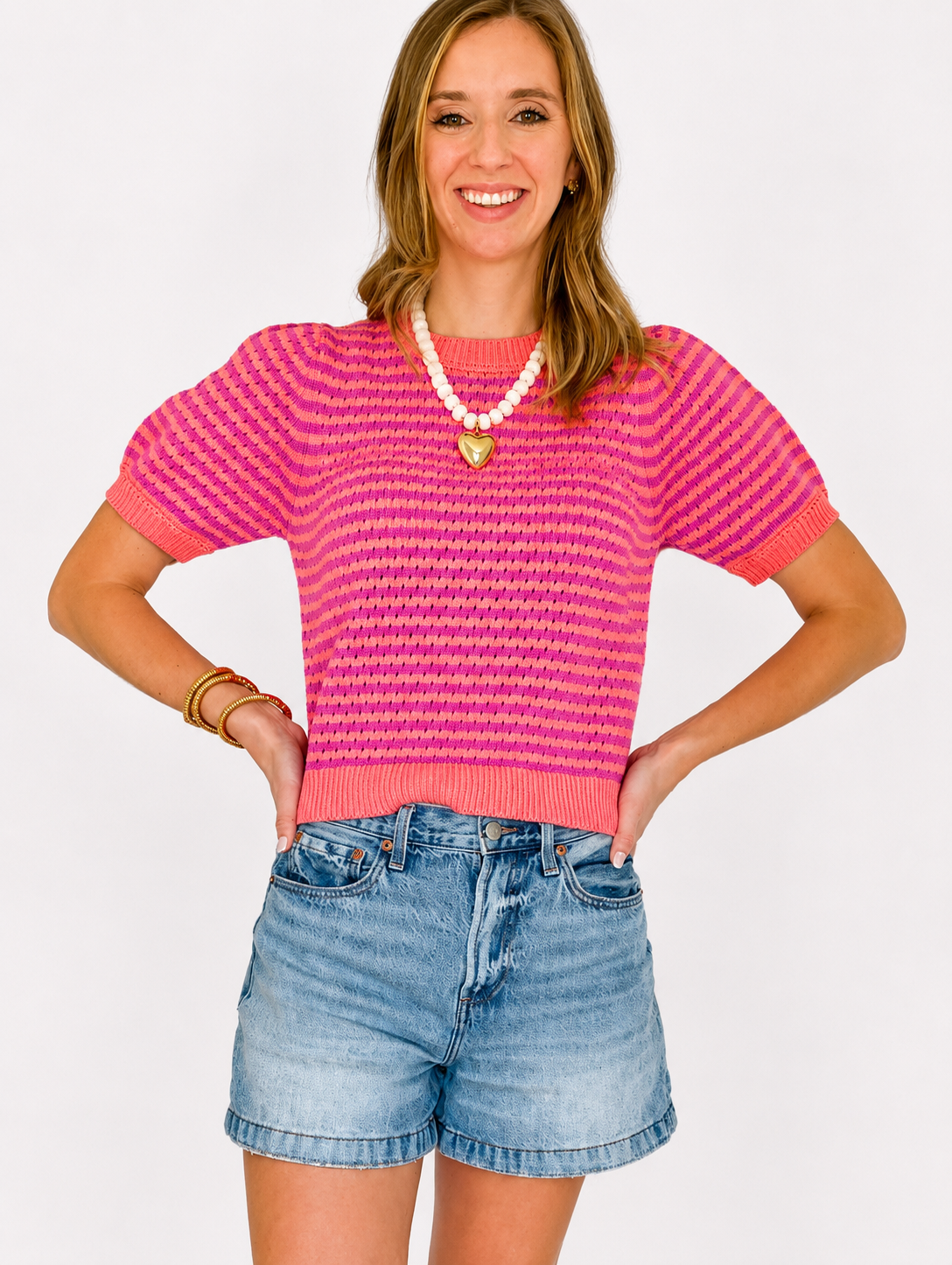 Sweet Sunset Striped Sweater