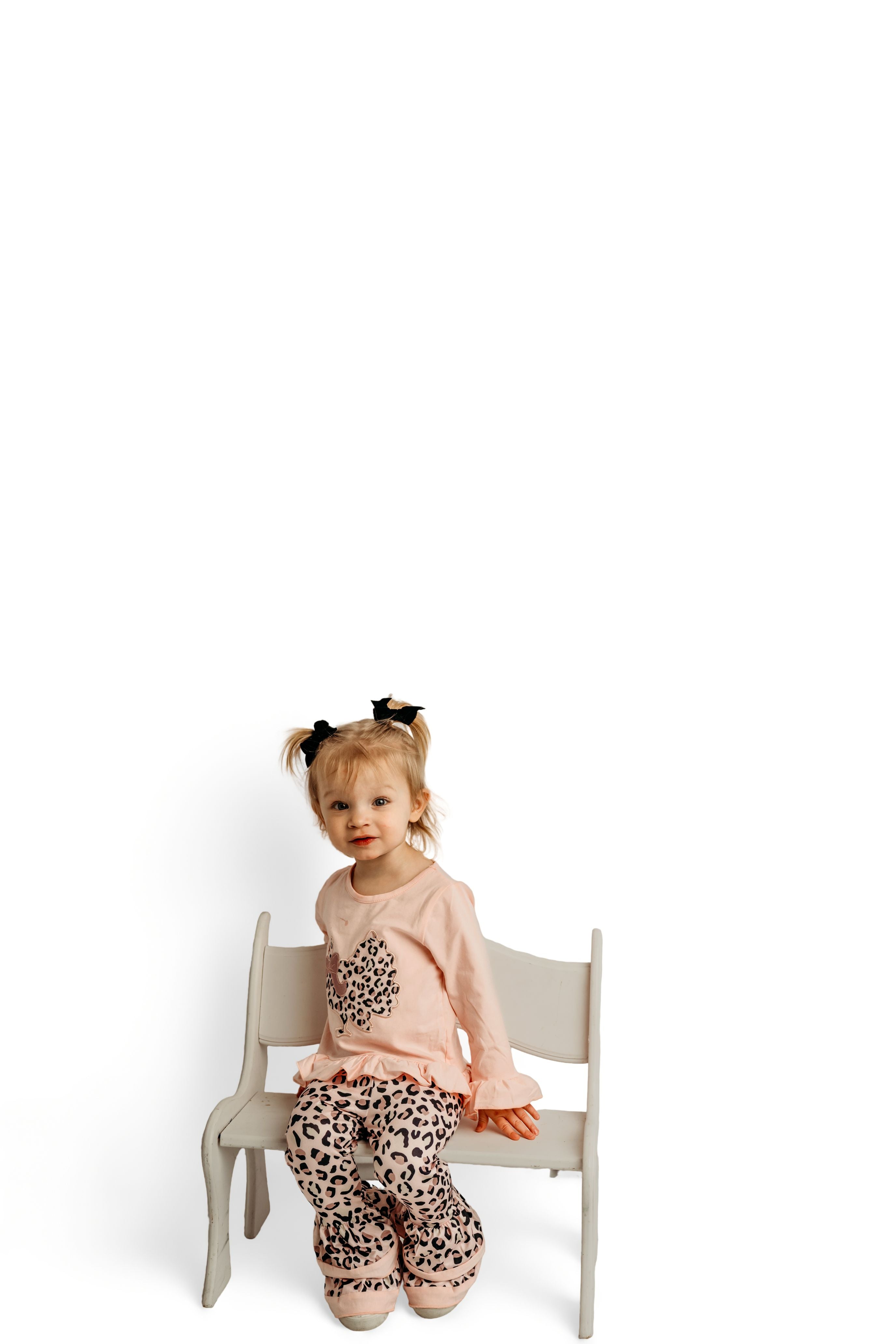 Pink Cheetah Set with Bell Bottoms
