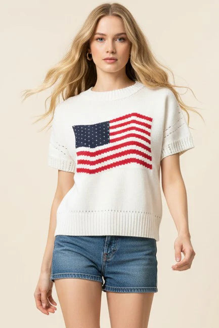 Stars & Stripes Sweater Top