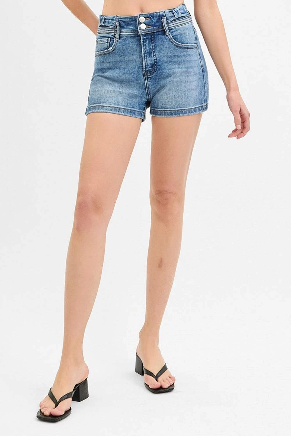 Risen High Rise Bow Detailed Shorts