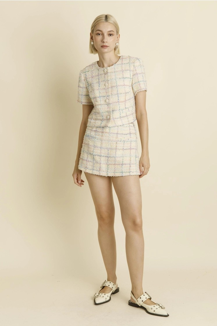 Tweed Skort