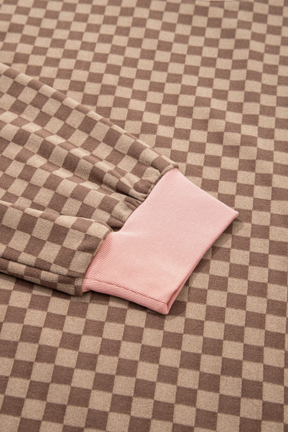 Checkered Sweatshirt 2 Piece Set