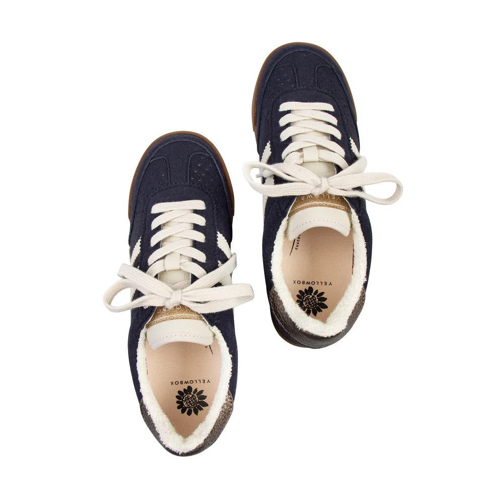 Yellow Box Women Nubuck Low Top Lace Up Sneakers