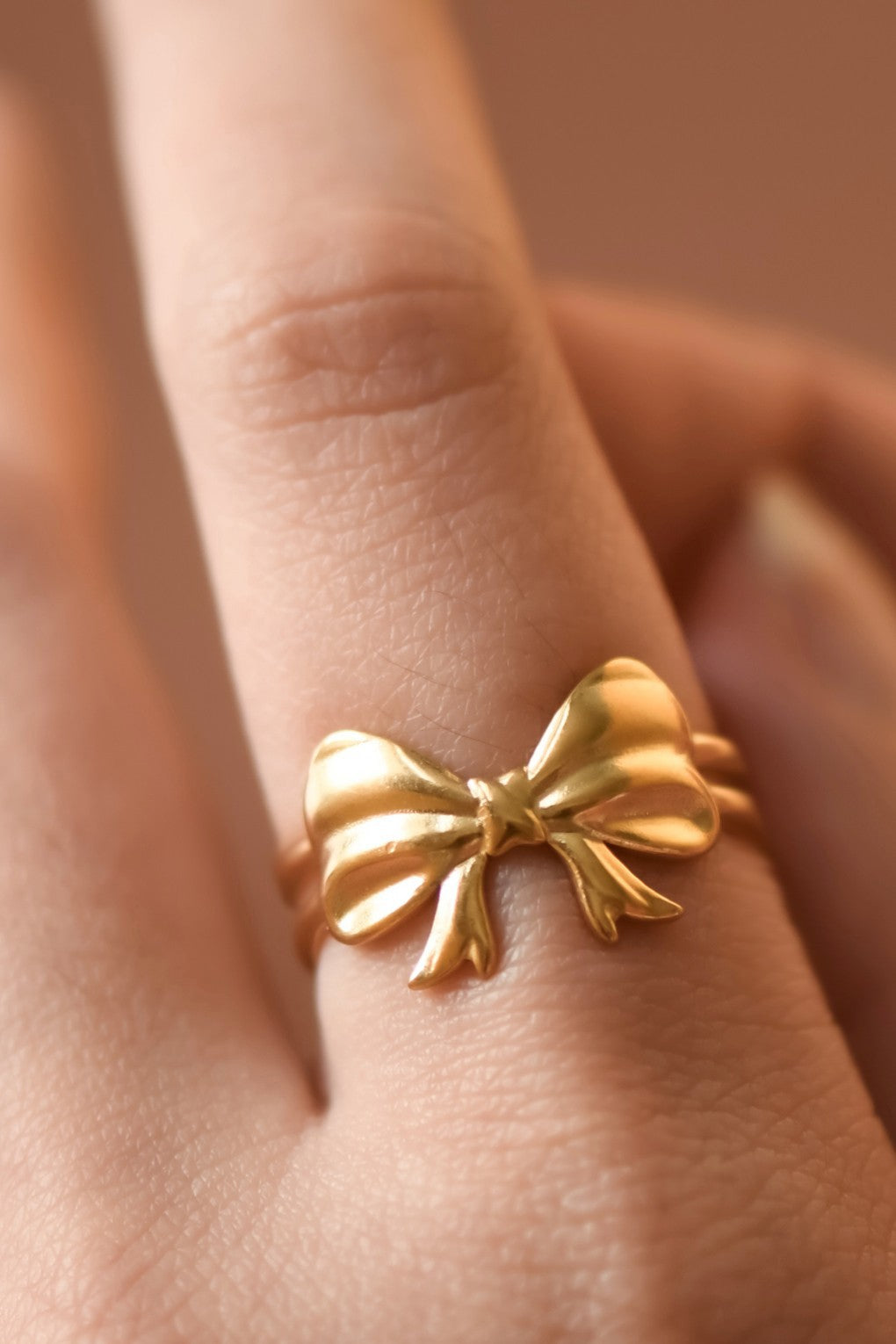 Gold Bow Ring