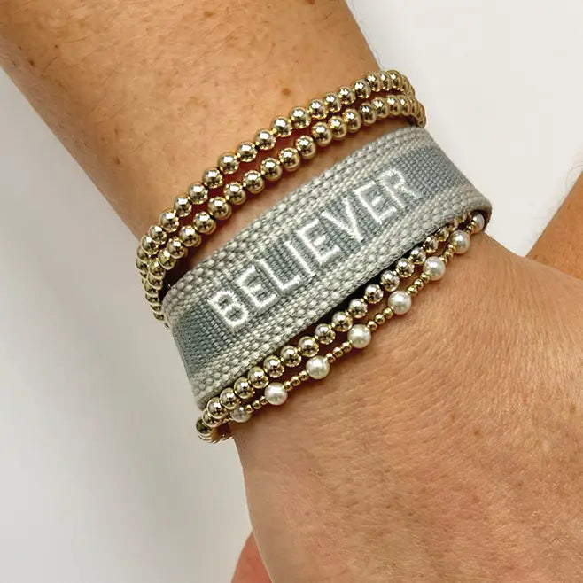 Believer Adjustable Woven Bracelet